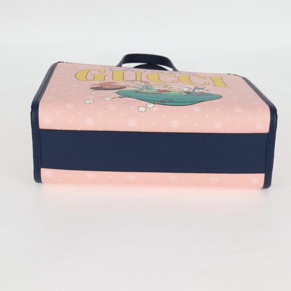 GUCCI GG Supreme Children's Hand Bag Pvc Pink Silver - Picture 5 of 16